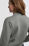 YAYA - Cardigan with zipper in light metal grey