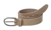 YAYA - Leather belt with oval buckle
