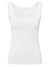 YAYA Singlet Top - Pure White