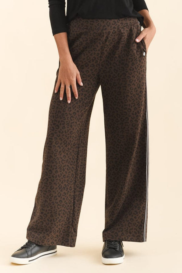 Threadz Urban Jungle Pants - Brown Animal Print