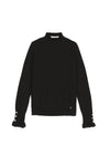 La Petite Etoile High Neck Sweater - Black