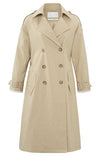 YAYA Trench Coat - White Pepper Beige