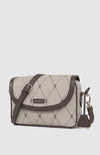 PRINGLE Argyle AOP Flapover Crossbody Bag - Stone