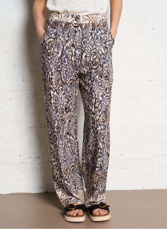 La Petite Etoile Waistband Trousers- Bicolor
