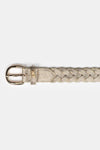 Le temps Braided Golden Kebir Belt-Gold