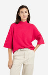 YAYA Sweater- Rose Red Melange