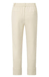 YAYA Trousers - Jersey pants with fixed turned-up hemSummer Sand