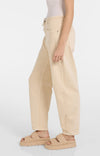 YAYA Coloured Denim with Drawstring - Warm Beige