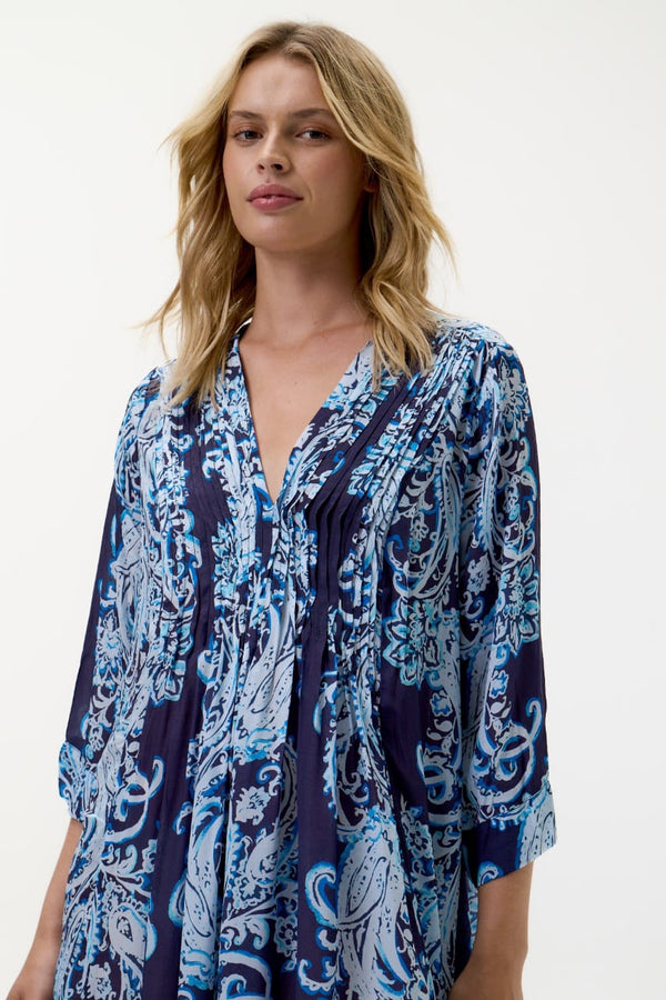 ONE SEASON Mia Barbuda Dress -Navy