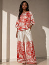 Made in Italy UB Creative Printed Satin Pant