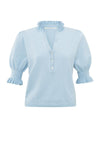 YAYA V-neck Sweater - Xenon blue