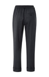 YAYA Pantalon With Elastic Waist - Oyster Black