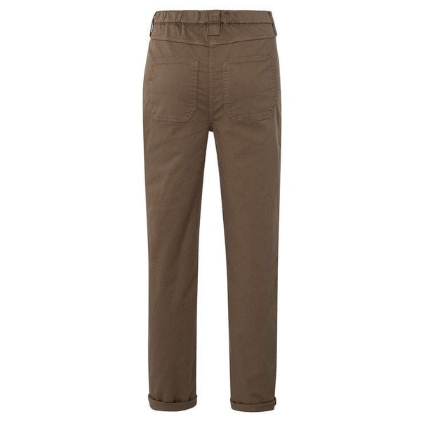 Cargo trousers with pockets and a zip fly in loose fitCaribou Brown