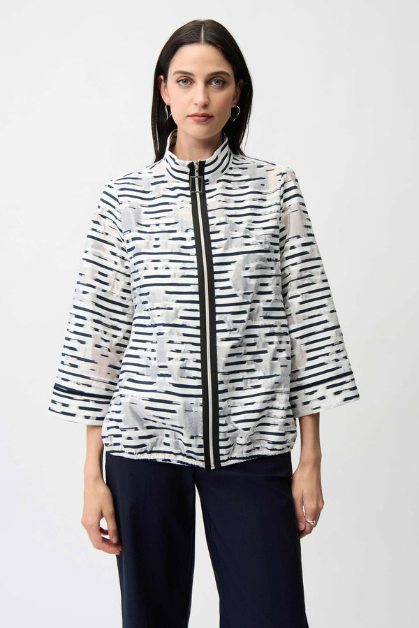Joseph Ribkoff LDS Jacket - navy/white