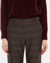 ANDAM Plaid Pant - Bordeaux
