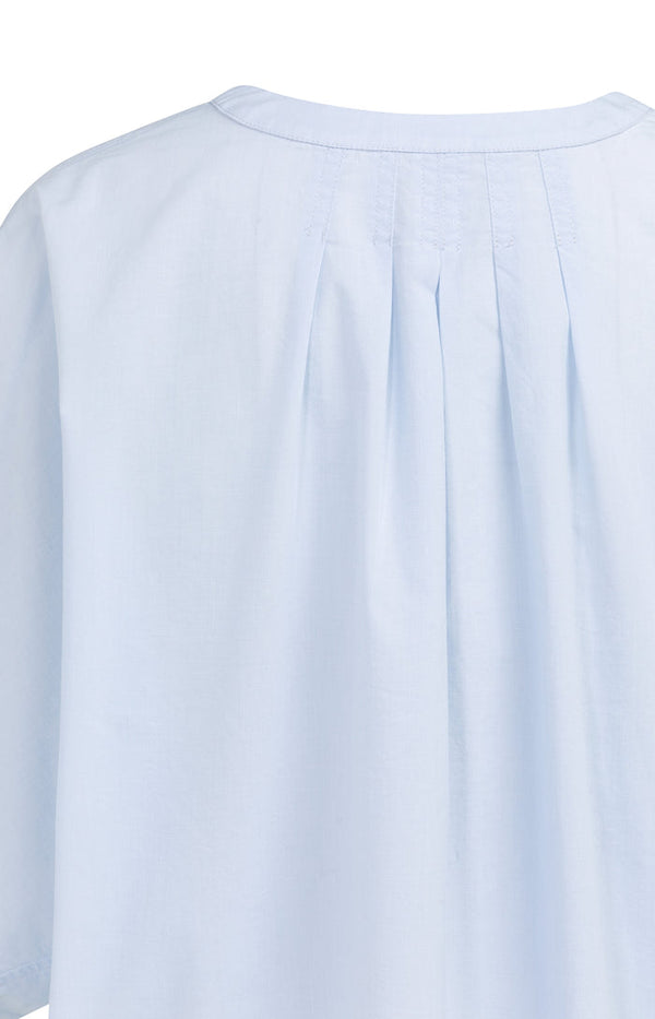 YAYA Oversized Blouse with Batwing Sleeves & Pleats