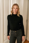 La Petite Etoile High Neck Sweater - Black