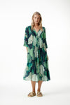 ONESEASON Mia Dress - Monstera Night-Green
