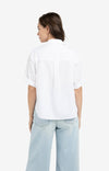 YAYAShort Roll- Up Sleeve Blouse With Collar
