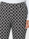 Clover Print Pant- Ivory/Black