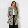 Brave+True Coat -Jungle sage check