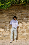 YAYA Oversized Blouse with Batwing Sleeves & Pleats