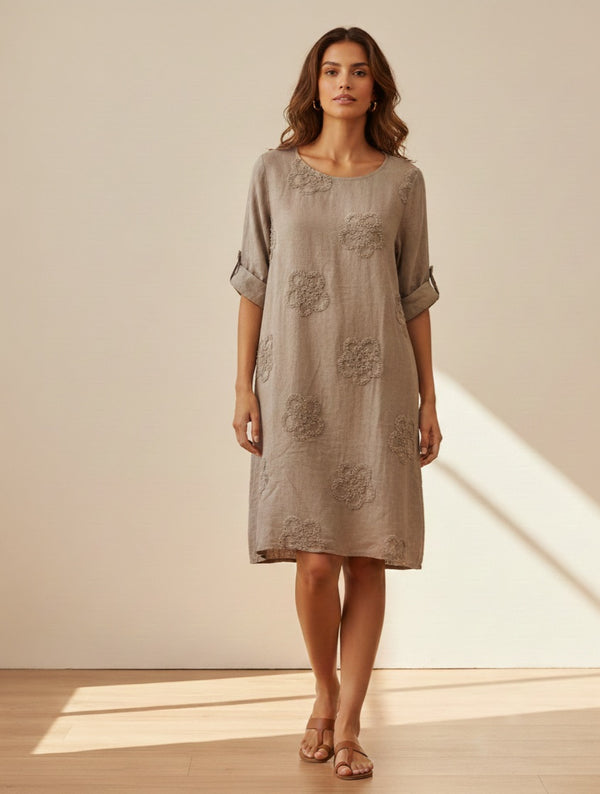 Made in Italy- Pati Linen Dress - Mint Green