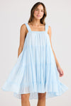 Holiday Saunter Dress - Ice Blue