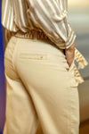 La Petite Etoile Straight-leg Trousers- Beige