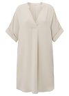YAYA Flowy V-neck Dress