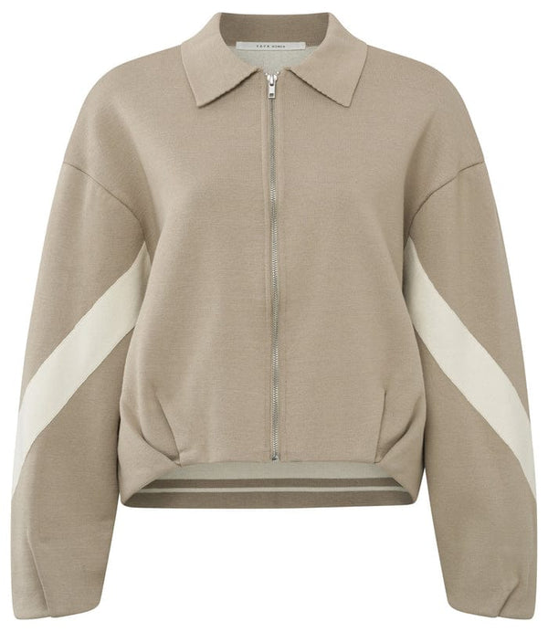 YAYA Cardigan - Aluminium Beige