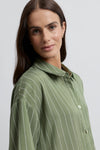 Yarra Trail Lichen Shacket - Moss/White