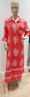Made in Italy Linen Dress - Motif