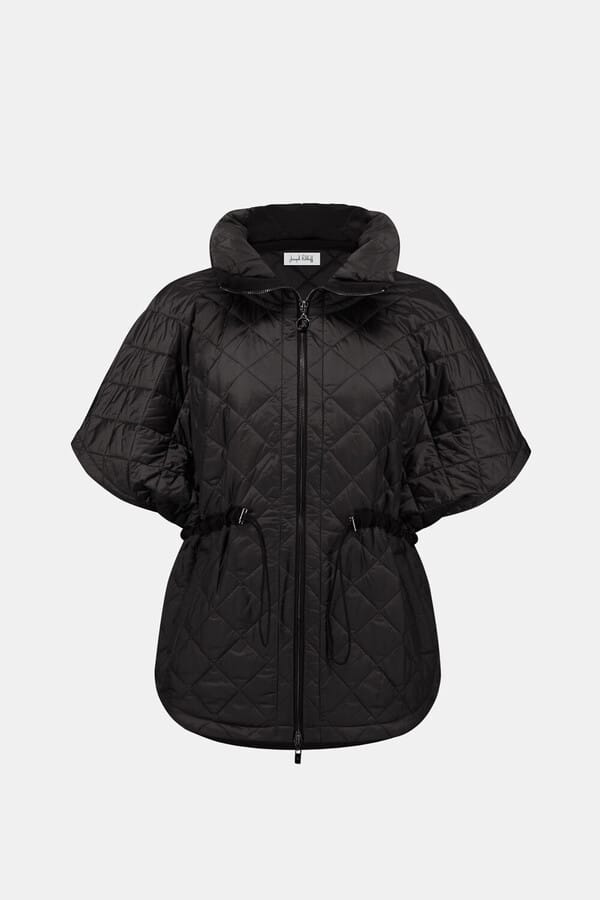 Joseph Ribkoff Puffer Jacket With Zipper - Black