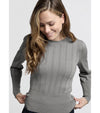 YAYA knitted sweater - light metal grey