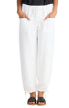 THE SHANTY Amazon Linen Pant-White