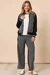 Empire Spliced Jacket - Black Ivory