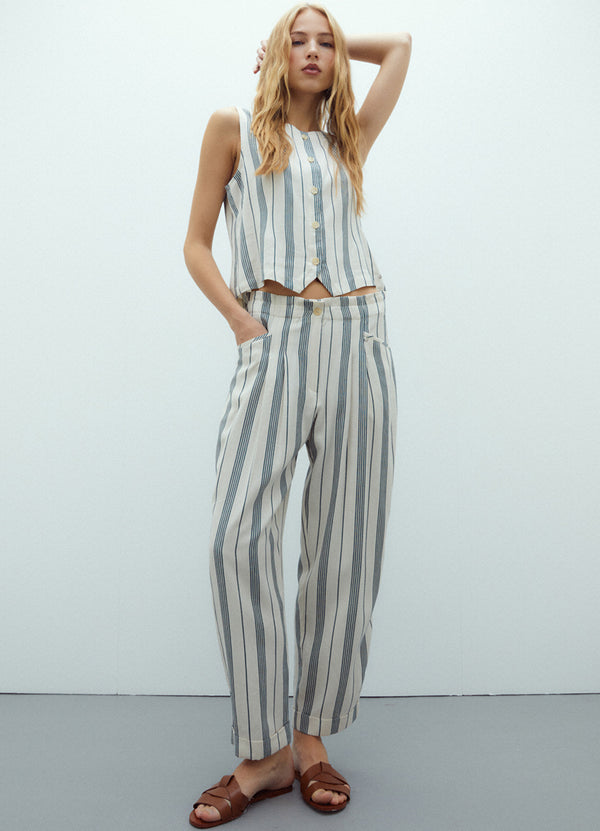 ANDAM Barrel-Leg Trouser - Crudo-58