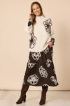 Threadz Mimosa Floral Print Knit - Natural