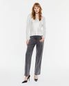 ANDAM Laminated V-neck sweater - Silver