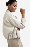 YAYA Faux Leather Jacket with Baloo - Chalk White