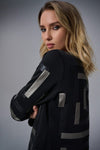 Joseph Ribkoff Geometric Jacket -Black/Multi