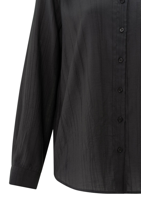 YAYA Textured Blouse - Phantom