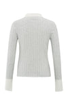 YAYA Rib Cardigan - Ice Melange