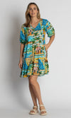 LulaLife Caleta Dress - Tropical Print