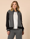 Empire Spliced Jacket - Black Ivory