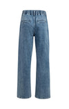 YAYA Loose Fit Straight Denim - Mid Blue