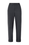 YAYA Pantalon With Elastic Waist - Oyster Black