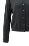 YAYA Knitted High Neck Cardigan- Oyster Black