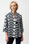 Joseph Ribkoff Modern Jacket - Black/ White